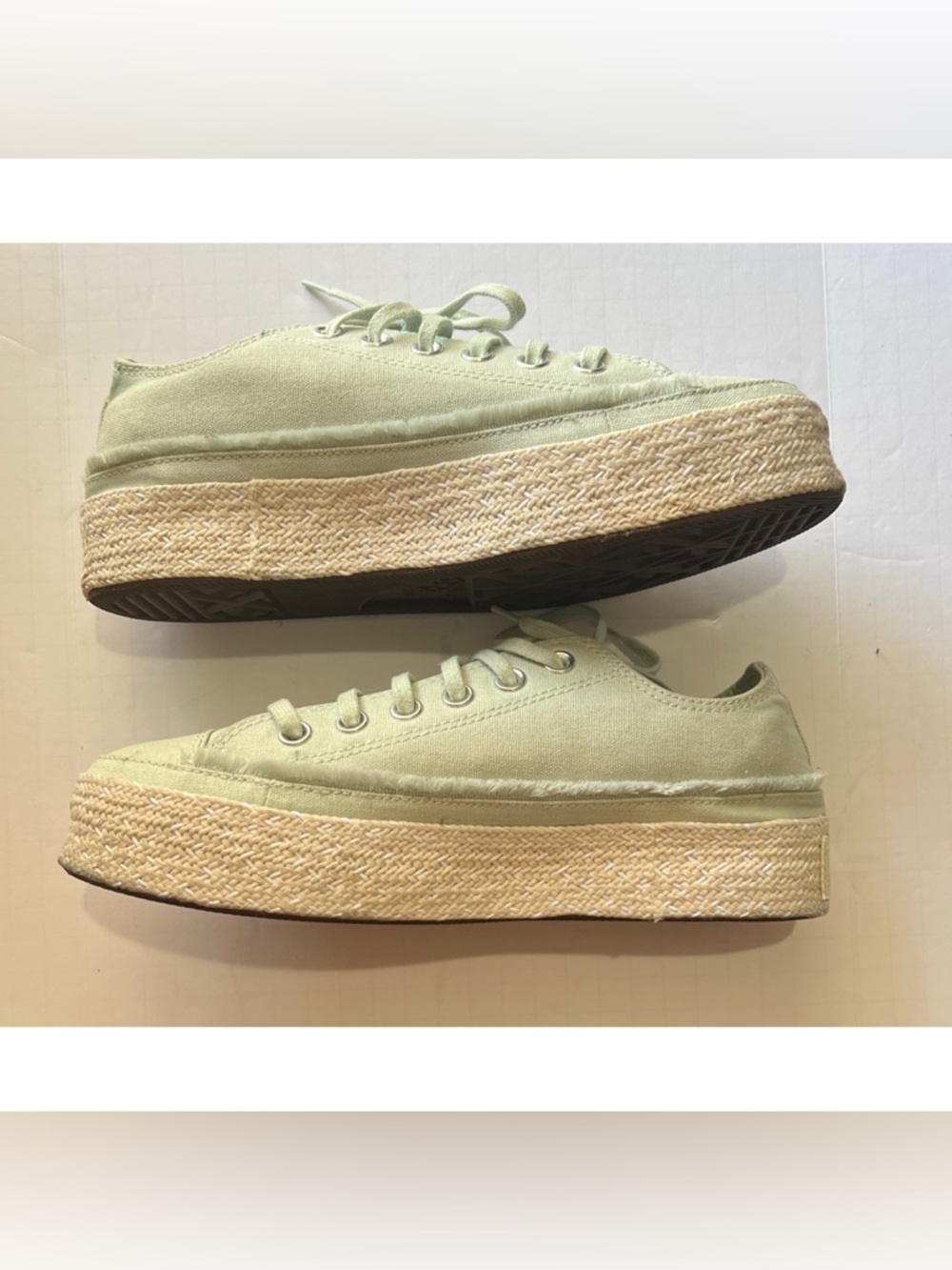 Converse Trail to Cove green oxide/white espadrilles US Women’s 8 UK 6
